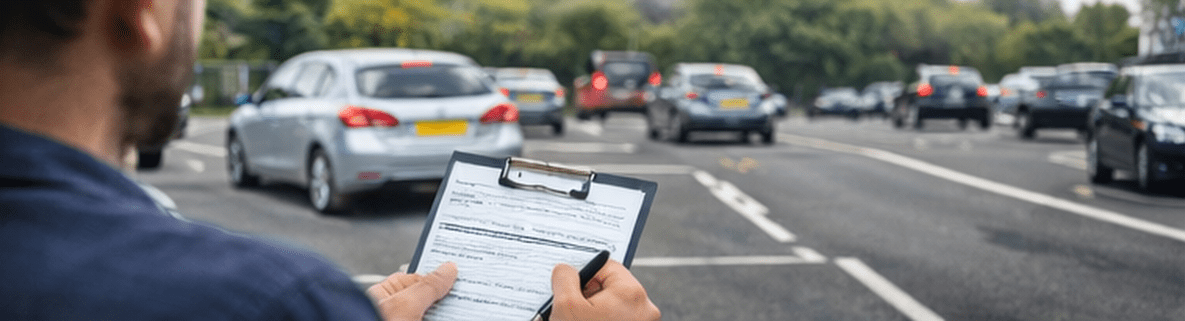 Learner driver holding driving test pass certificate
